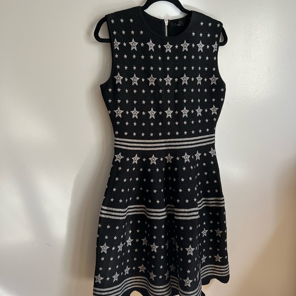 TED BAKER Print Star Jacquard Lurex Knit Dress SIZE 3*** women’s - Picture 6 of 11